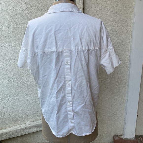 Madewell crisp white courier shirt blouse from Bloomingdale’s classic & comfy! - Picture 6 of 12
